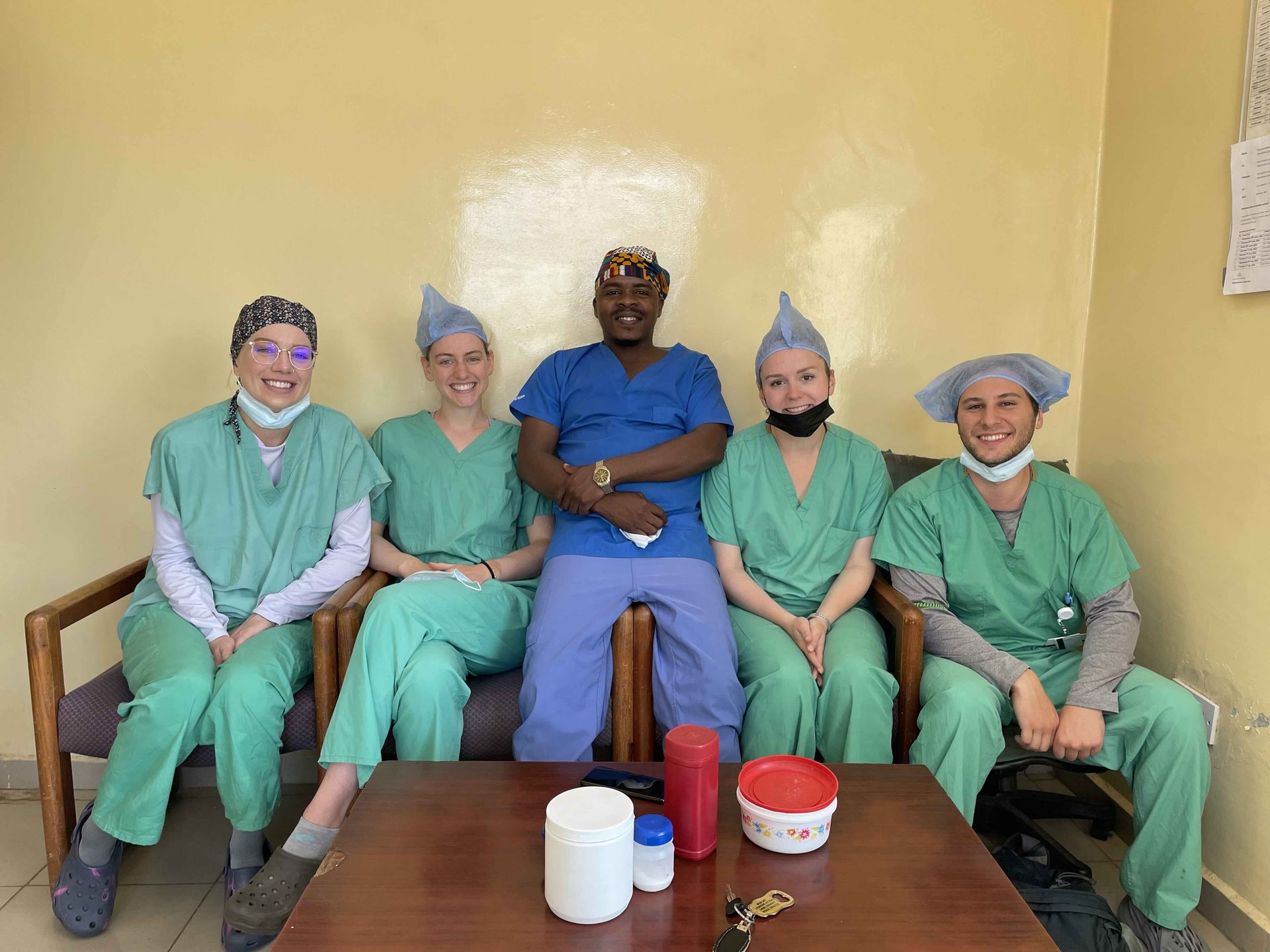 Marshall Team with Malawi Flag